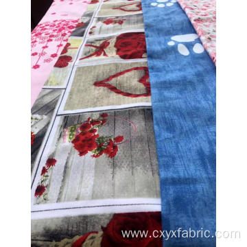 Polycotton disperse print fabric